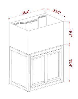 INT 75 Gallon Complete Reef System – Black