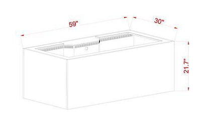 INT 170 Gallon Complete Reef System – Black