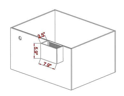 EXT 50 Gallon Lagoon Aquarium Complete Reef System – White