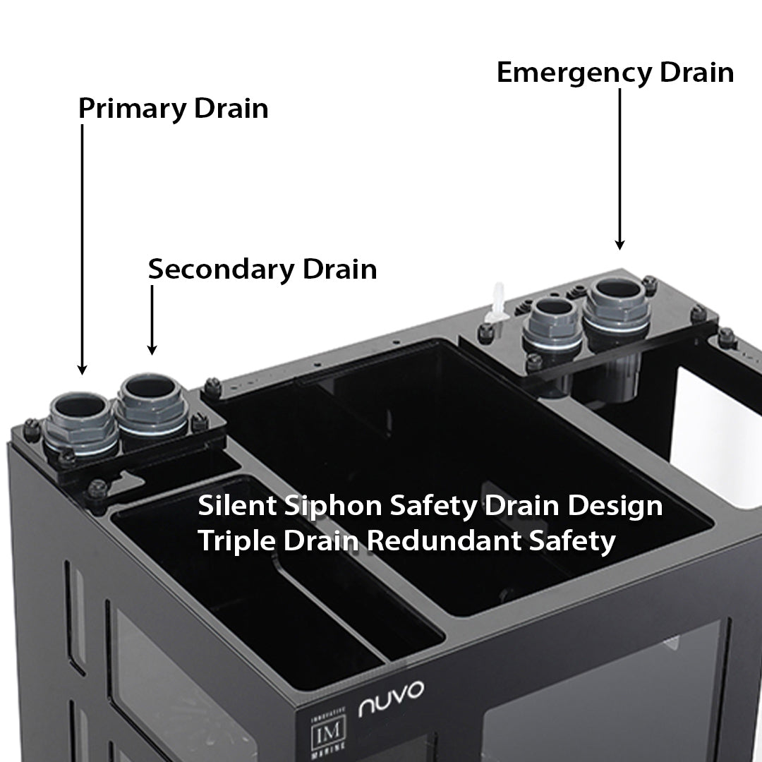 Nuvo EXT 50 Gallon Complete Reef System - Black