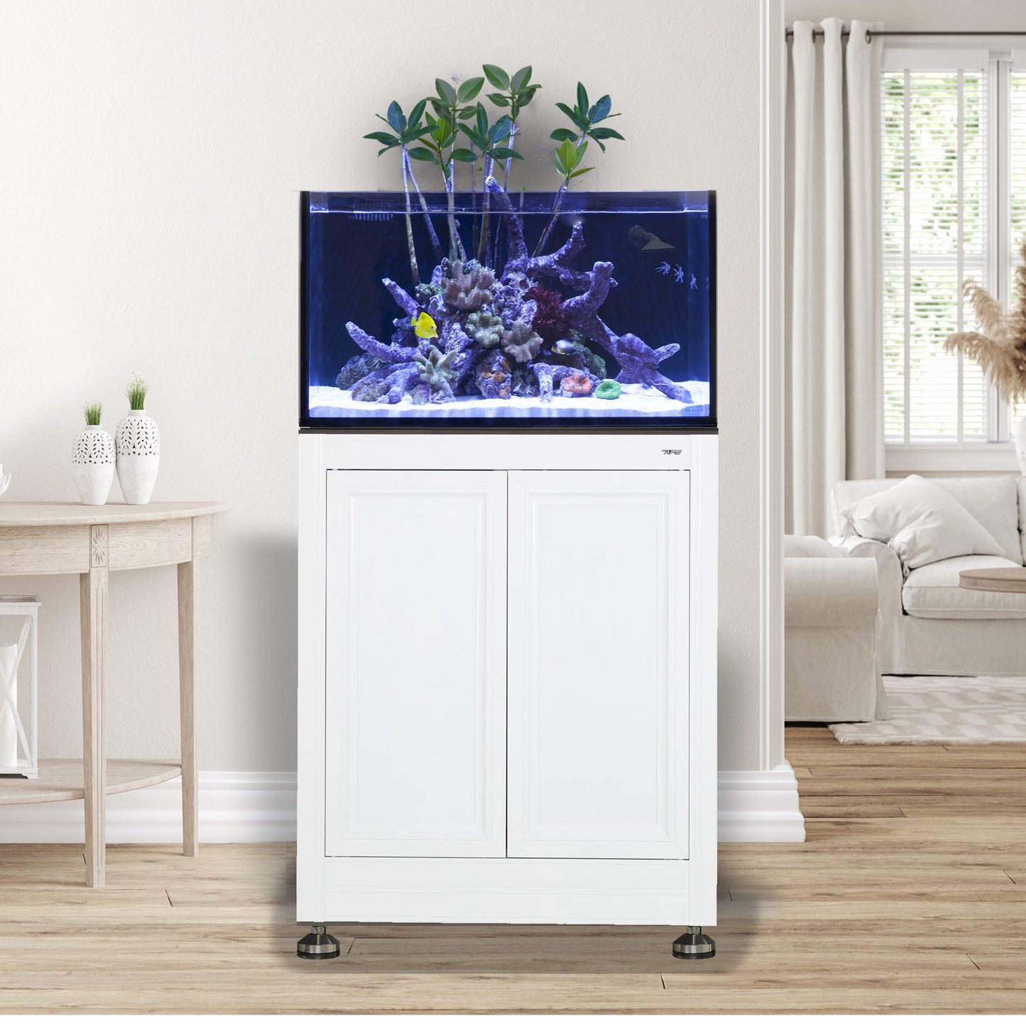 EXT 50 Gallon Lagoon Aquarium Complete Reef System – White