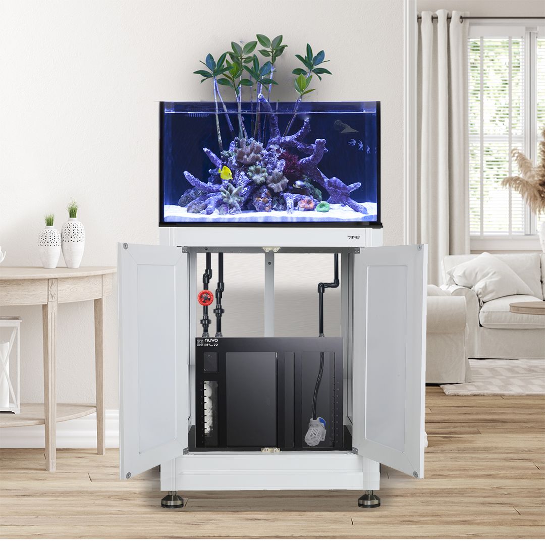 EXT 50 Gallon Lagoon Aquarium Complete Reef System – White